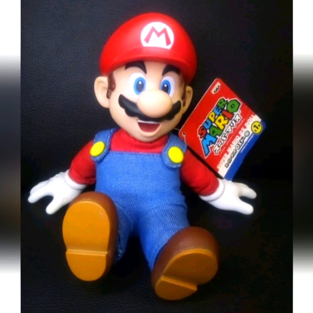 Banpresto 2007 Nintendo Super Mario DX Soft vinyl Doll Plush Toy With Tags but h